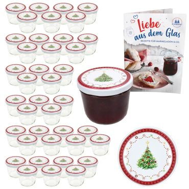 40er Set Sturzglas 230 ml To 82 Weihnachtstraum Deckel incl. Rezeptheft_Bild_1