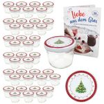 40er Set Sturzglas 230 ml To 82 Weihnachtstraum Deckel incl. Rezeptheft_Bild_2