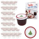 50er Set Sturzglas 230 ml To 82 Weihnachtstraum Deckel incl. Rezeptheft_Bild_1