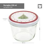 100er Set Sturzglas 230 ml To 82 Weihnachtstraum Deckel incl. Rezeptheft_Bild_5