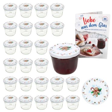 25er Set Sturzglas 230 ml To 82 Candyman Deckel incl. Rezeptheft_Bild_1