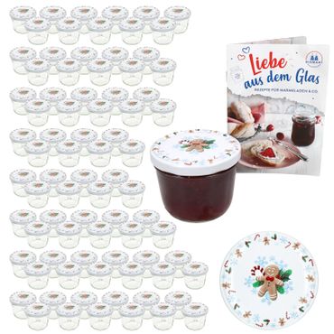 100er Set Sturzglas 230 ml To 82 Candyman Deckel incl. Rezeptheft_Bild_1
