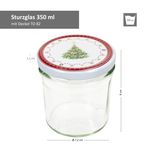 25er Set Sturzglas 350 ml To 82 Weihnachtstraum Deckel incl. Rezeptheft_Bild_5