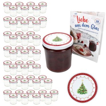 50er Set Sturzglas 350 ml To 82 Weihnachtstraum Deckel incl. Rezeptheft_Bild_1