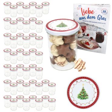50er Set Sturzglas 435 ml To 82 Weihnachtstraum Deckel incl. Rezeptheft_Bild_1