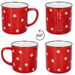 4er Set EMMA Jumbobecher 2x rot & 2x grün Steingut - 23105433_Bild_6