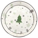 12tlg Tafelservice Weihnachtsbaum aus Steingut für 6 Personen_Bild_6