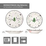 12tlg Tafelservice Weihnachtsbaum aus Steingut für 6 Personen_Bild_7