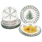 12tlg Tafelservice Wald grün Steingut für 6 Personen - 23105888 & 2310587_Bild_1