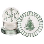 12tlg Tafelservice Wald grün Steingut für 6 Personen - 23105888 & 2310587_Bild_2