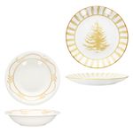 12tlg Tafelservice Wald ocker Steingut für 6 Personen - 23105923 & 23105912_Bild_5