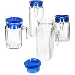 5L aus Glas mit blauem Kunststoff-Deckel – 2x 13109528S & 2x 13110035S_Bild_2