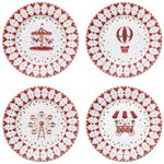 4er Set CHRISTMAS WONDERLAND Kuchenteller + GESCHENKVERPACKUNG - R1100#CHWO_Bild_1