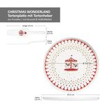 CHRISTMAS WONDERLAND Kuchenplatte mit Tortenheber aus Porzellan - R1112#CHWO_Bild_4