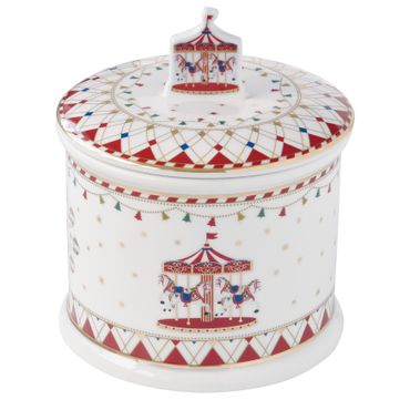 CHRISTMAS WONDERLAND Keksdose aus Porzellan - R1328#CHWO_Bild_1