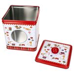 Gebäckdose VINTAGE NUTCRACKER viereckig aus Metall - R0092#VNUT_Bild_2