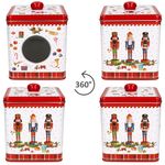 Gebäckdose VINTAGE NUTCRACKER viereckig aus Metall - R0092#VNUT_Bild_4