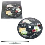 WORLD OF CHEESE drehbare Käseplatte aus Glas - R0441#WOCH_Bild_2