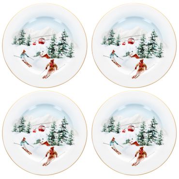 4er Set CHALET Kuchenteller + GESCHENKVERPACKUNG - R0924#CHAL_Bild_1