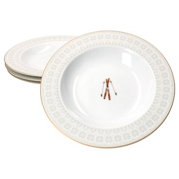 4er Set CHALET Suppenteller aus Porzellan - R0943#CHAL_Bild_1