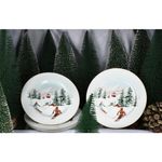 4er Set CHALET Kuchenteller aus Porzellan - R0944#CHAL_Bild_2