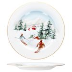 4er Set CHALET Kuchenteller aus Porzellan - R0944#CHAL_Bild_3