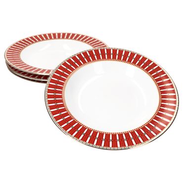 4er Set POLAR TRAIN Suppenteller aus Porzellan - R0943#EXPR_Bild_1