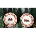 4er Set POLAR TRAIN Kuchenteller aus Porzellan - R0944#EXPR_Bild_2