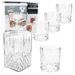 5tlg Whilly Whisky Set - 1x Dekanter + 4x Gläser aus Glas - 13091_Bild_2