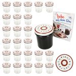 25er Set Sturzglas 350 ml To 82 Hirsch mit Zweigen Deckel incl. Rezeptheft_Bild_1