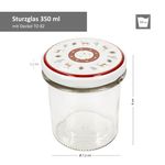 25er Set Sturzglas 350 ml To 82 Hirsch mit Zweigen Deckel incl. Rezeptheft_Bild_5