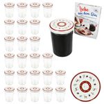 25er Set Sturzglas 435 ml To 82 Hirsch mit Zweigen Deckel incl. Rezeptheft_Bild_1