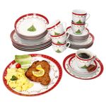 30tlg Kombiservice WEIHNACHTSTRAUM aus Porzellan für 6 Personen_Bild_1