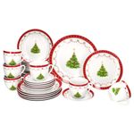 30tlg Kombiservice WEIHNACHTSTRAUM aus Porzellan für 6 Personen_Bild_2