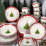 30tlg Kombiservice WEIHNACHTSTRAUM aus Porzellan für 6 Personen_Bild_3