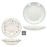 12tlg Tafelservice Holly Steingut für 6 Personen - 6x 23105840 & 6x 23105852_Bild_4