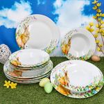 12tlg Tafelservice OSTERFREUDE Porzellan für 6 Personen_Bild_2