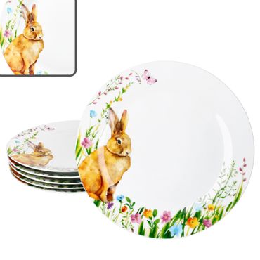 6er Set OSTERFREUDE Speiseteller Porzellan für 6 Personen_Bild_1