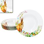 6er Set OSTERFREUDE Suppenteller Porzellan für 6 Personen_Bild_1