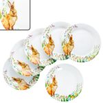 6er Set OSTERFREUDE Kuchenteller Porzellan für 6 Personen_Bild_1