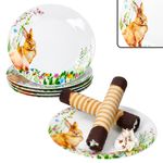 6er Set OSTERFREUDE Kuchenteller Porzellan für 6 Personen_Bild_2