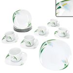 18tlg Kaffeeservice WHITE CALLA Porzellan für 6 Personen_Bild_2