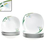 12tlg Tafelservice WHITE CALLA Porzellan für 6 Personen_Bild_1