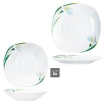 12tlg Tafelservice WHITE CALLA Porzellan für 6 Personen_Bild_5