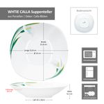 6er Set WHITE CALLA Suppenteller Porzellan für 6 Personen_Bild_6