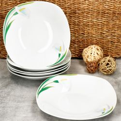 02-163466-MamboCat-White-Calla-Suppenteller-Ambientebild-01.jpg 6er Set WHITE CALLA Suppenteller Porzellan für 6 Personen_Bild_2