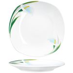 6er Set WHITE CALLA Kuchenteller Porzellan für 6 Personen_Bild_3