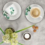 6er Set Eukalyptus Kaffeetasse mit Untertasse Porzellan für 6 Personen_Bild_3