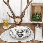 20tlg Set ALOIS für 4 Personen - 12tlg Tischset Filz 641-120 + 4x Speiseteller 162746 + 4x Gläser 163069_Bild_1