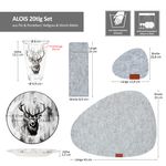 20tlg Set ALOIS für 4 Personen - 12tlg Tischset Filz 641-120 + 4x Speiseteller 162746 + 4x Gläser 163069_Bild_5